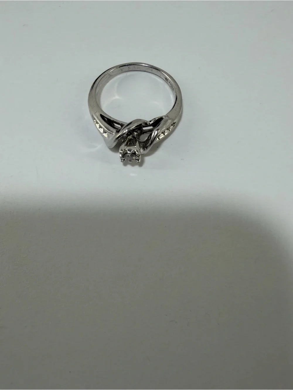Sterling Silver Diamond Ring